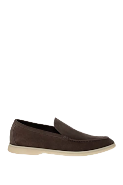 Men's nubuck loafers brown