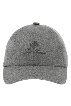 Men's cashmere cap gray