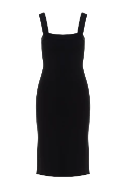 Dress made of viscose and polyamide, black