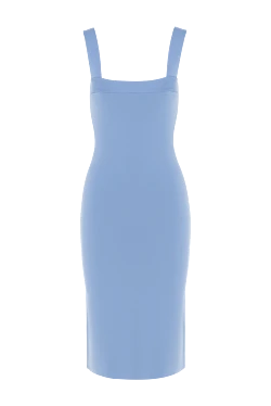 Dress made of viscose and polyamide blue