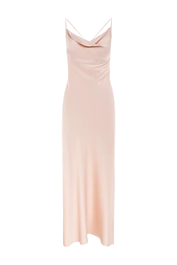 Pink polyester and elastane dress