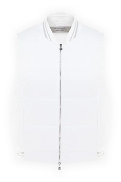 Women's white viscose and polyamide vest