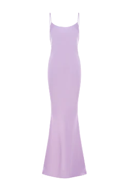 Polyester dress purple