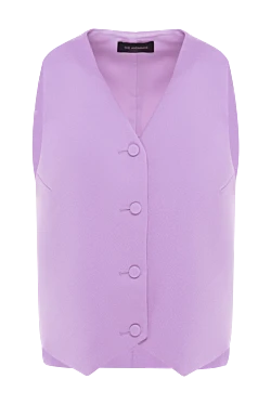 Women's purple suit vest made of polyester