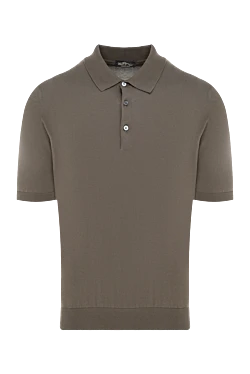 Cotton polo men's green