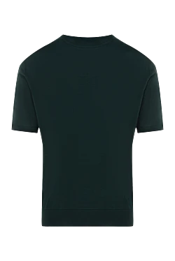 Men's short sleeve silk jumper green