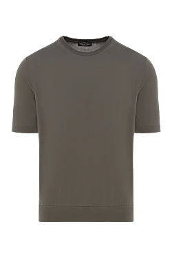 Short sleeve cotton jumper for men, green