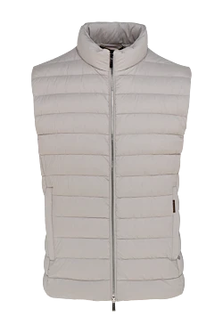 Men's gray polyester vest