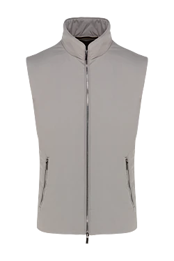 Men's gray polyester vest