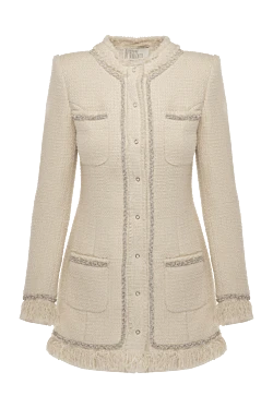 Women's beige knitted dress