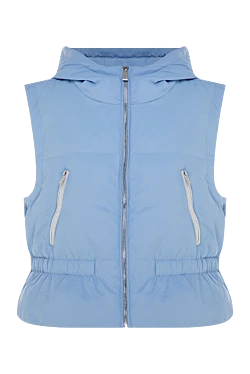 Women's polyester vest blue