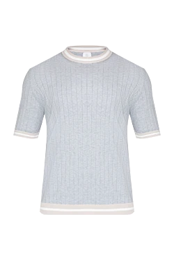 Short sleeve cotton jumper for men, gray