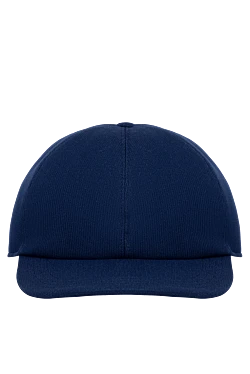 Cotton cap for men, blue