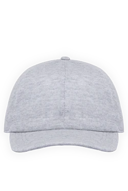 Cotton cap for men, gray