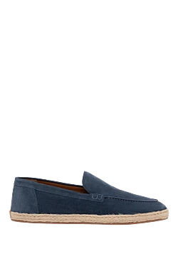 Men's nubuck loafers blue