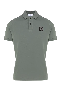 Cotton polo men's green