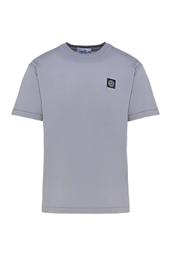 Gray cotton T-shirt for men