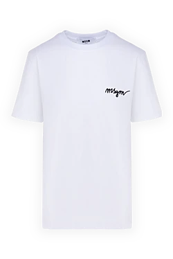 Women's white cotton T-shirt