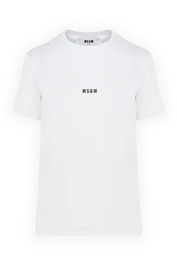 Women's white cotton T-shirt