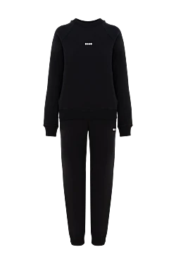 Women's black walking suit made of cotton