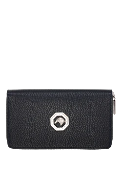 Ерлерге арналған қара шынайы былғары әмиян