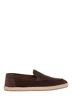 Men's nubuck loafers brown