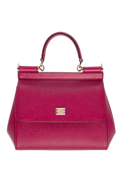 Women's calfskin bag burgundy