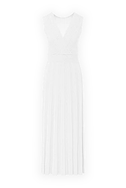 Women's white knitted dress