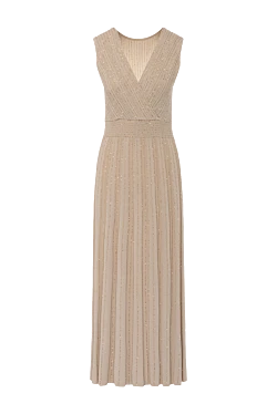 Women's beige knitted dress