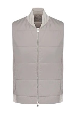 Women's beige polyester vest