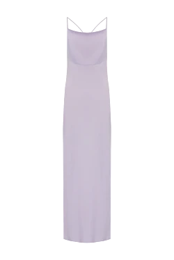 Women's purple polyester and elastane dress