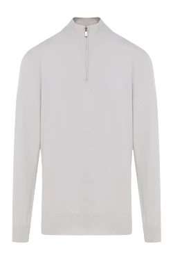 Тройер из кашемира белый мужской
