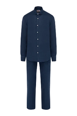 Men's blue walking suit made of linen