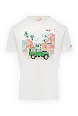 White cotton T-shirt for men