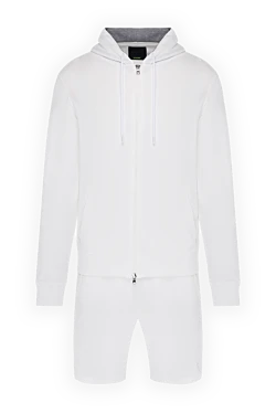 Walking suit made of cotton and polyamide for men, white