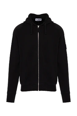 Men's black cotton sports jacket