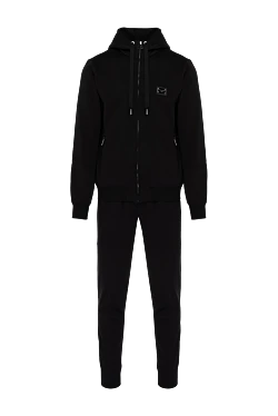 Men's black walking suit made of cotton