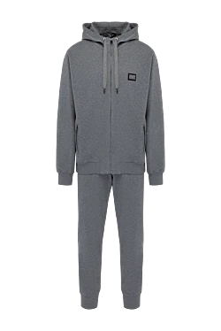 Men's gray walking suit made of cotton