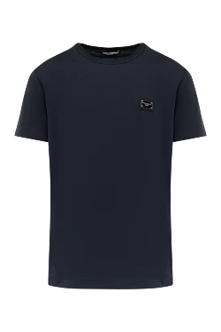 Cotton T-shirt for men, blue