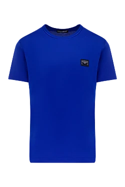 Cotton T-shirt for men, blue