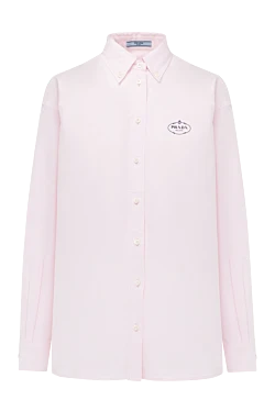 Women's pink cotton shirt