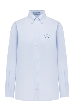 Women's blue cotton shirt