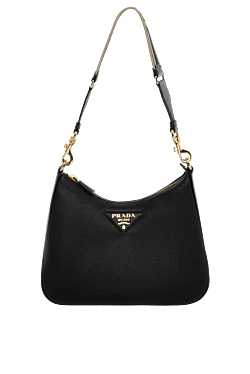 Black women's genuine leather bag