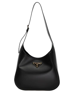 Black women's genuine leather bag