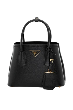 Black women's genuine leather bag