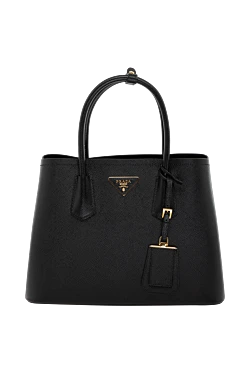 Black women's genuine leather bag