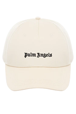 Cotton cap for men, beige