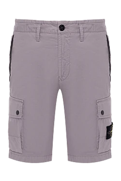 Men's gray shorts made of cotton and elastane