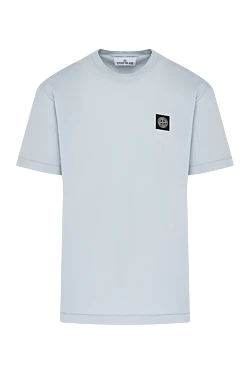 Gray men's cotton T-shirt