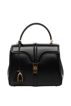 Women's bag made of black calfskin